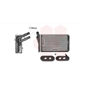 Радіатор опалювача VW/AUDI/SEAT/SKODA/Chery Amulet (Ava)